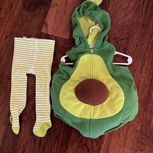 Carters Avocado Costume 🥑 Only worn once. White undershirt not included